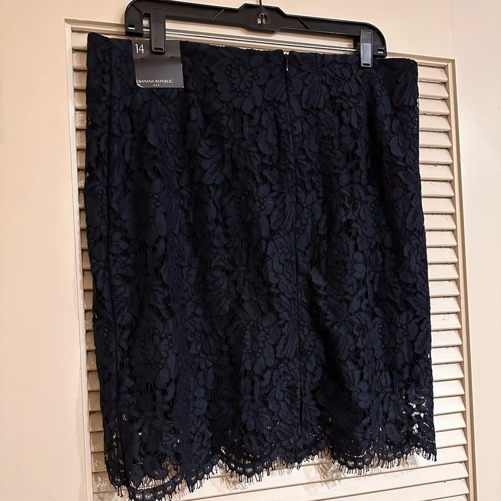 Banana Republic Lace Pencil Skirt Size 14